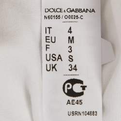 Pre Owned Dolce & Gabbana Underwear White Cotton Knit Tank Top S
