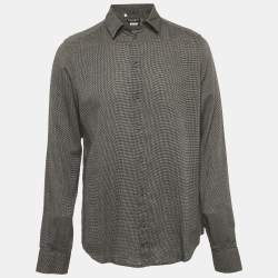 Pre Owned Dolce & Gabbana Black Cotton Button Front Shirt XL