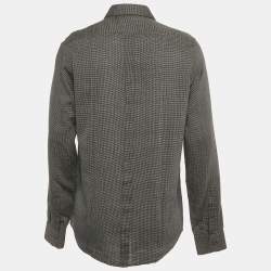 Pre Owned Dolce & Gabbana Black Cotton Button Front Shirt XL