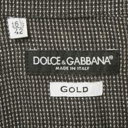 Pre Owned Dolce & Gabbana Black Cotton Button Front Shirt XL