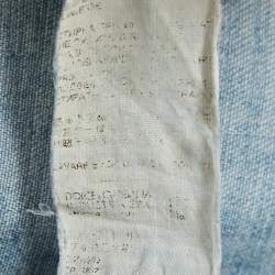 Pre Owned Dolce & Gabbana Blue Denim Button Front Shirt L