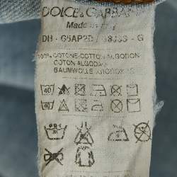 Pre Owned Dolce & Gabbana Blue Denim Button Front Shirt L