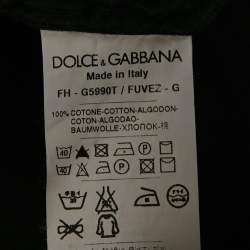 Pre Owned Dolce & Gabbana Black Corduroy Silica Shirt XL