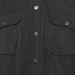 Pre Owned Dolce & Gabbana Black Corduroy Silica Shirt XL