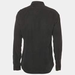 Pre Owned Dolce & Gabbana Black Corduroy Silica Shirt XL