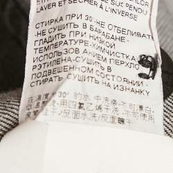 Pre Owned Dolce & Gabbana Grey Distressed Denim Long Sleeve Shirt L