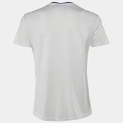 Pre Owned تي شيرت دولتشي أند غابانا شعار مطرز قطن أسود ياقة دائرية مقاس صغير (سمول)