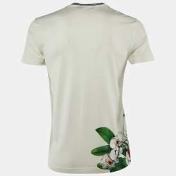 Pre Owned Dolce & Gabbana Multicolor Printed Cotton Crew Neck T-Shirt S