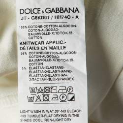 Pre Owned Dolce & Gabbana Multicolor Printed Cotton Crew Neck T-Shirt S