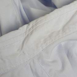 Pre Owned Dolce & Gabbana Blue Cotton Pleated Shirt XXL
