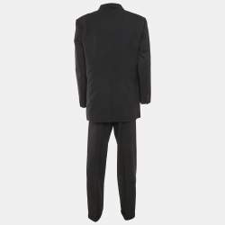 Pre Owned Dolce & Gabbana Navy Blue Wool Single Breasted Suit XXXL