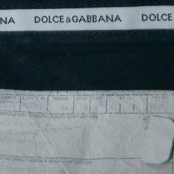 مملوكة مسبقًا Dolce & Gabbana Navy Blue Striped Wool Formal Trousers XXXL