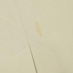 Pre Owned Dolce & Gabbana Cream Gabardine Regular Suit XXXL