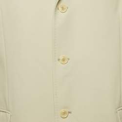 Pre Owned Dolce & Gabbana Cream Gabardine Regular Suit XXXL