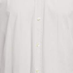 Pre Owned Dolce & Gabbana Gold Grey Cotton Long Sleeve Shirt M