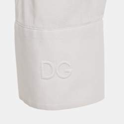 Pre Owned Dolce & Gabbana Gold Grey Cotton Long Sleeve Shirt M