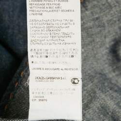 Pre Owned Dolce & Gabbana Blue Denim Long Sleeve Shirt M