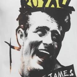 Pre Owned Dolce & Gabbana White James Dean Jersey Crewneck T-Shirt M
