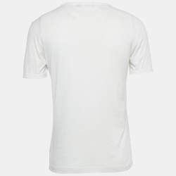 Pre Owned Dolce & Gabbana White James Dean Jersey Crewneck T-Shirt M
