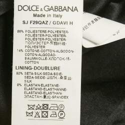 Pre Owned Dolce & Gabbana Gold Sequin Embellished Toggle Up Blazer M