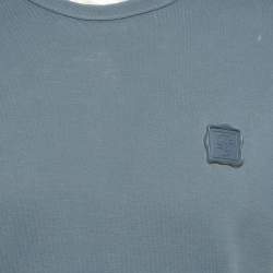 Pre Owned Dolce & Gabbana Blue Cotton Crew Neck T-Shirt M