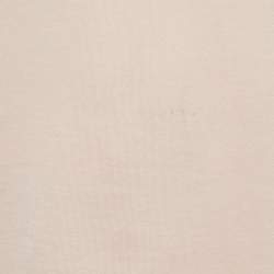 Pre Owned Dolce & Gabbana Pink/Peach Logo Plaque Detail Cotton Crew Neck T-Shirt M