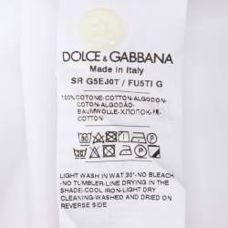 Pre Owned Dolce & Gabbana White Cotton Long Sleeve Shirt S