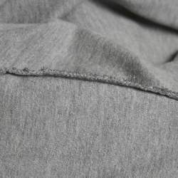 Pre Owned Dolce & Gabbana Grey Cotton Logo Plaque Detail Hoodie L