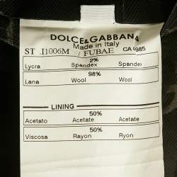 Pre Owned Dolce & Gabbana Black Wool Single Breasted Blazer S