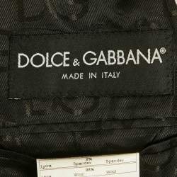 Pre Owned Dolce & Gabbana Black Wool Single Breasted Blazer S