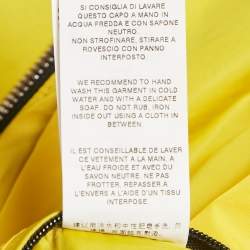 Pre Owned Dolce & Gabbana Yellow Nylon Zip-Up Bomber Jacket XL