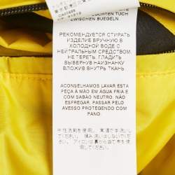 Pre Owned Dolce & Gabbana Yellow Nylon Zip-Up Bomber Jacket XL