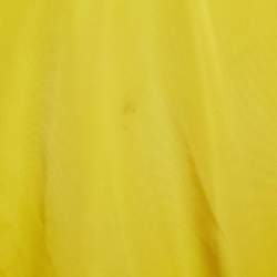 Pre Owned Dolce & Gabbana Yellow Nylon Zip-Up Bomber Jacket XL