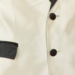 Pre Owned Dolce & Gabbana Ivory Silk Tailored Martini Jacket S