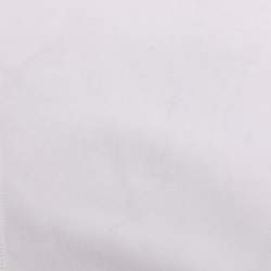 Pre Owned Dolce & Gabbana White Jersey Logo Print Jogger Pants L