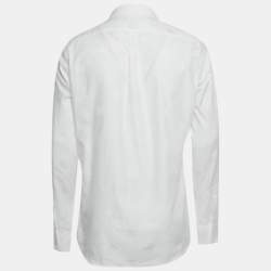 Pre Owned Dolce & Gabbana Martini White Monogram Cotton Shirt L