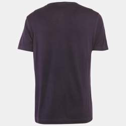 Pre Owned تي شيرت دولتشي أند غابانا شعار لوحة بنفسجي ميديم