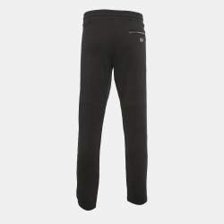 Pre Owned Dolce & Gabbana Black Cotton Drawstring Sweatpants XXL