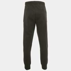 Pre Owned Dolce & Gabbana Black Crown Embroidered Cotton Jogger Pants XXXL