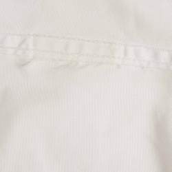 Pre Owned Dolce & Gabbana Gold White Cotton Long Sleeve Shirt XL