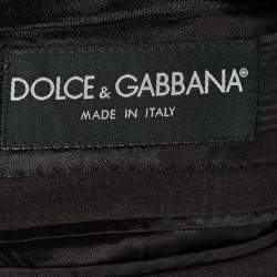 Pre Owned Dolce & Gabbana Grey Wool Single Breasted Martini Blazer XXL