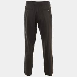 Pre Owned Dolce & Gabbana Grey Wool Trousers XL