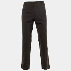 Pre Owned Dolce & Gabbana Grey Wool Trousers XL