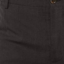 Pre Owned Dolce & Gabbana Grey Wool Trousers XL