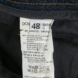 مملوكة مسبقًا Dolce & Gabbana Navy Blue Denim Slim  Fit Jeans M/Waist 35"
