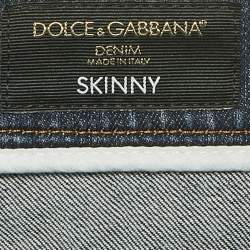 Pre Owned بنطلون دولتشي أند غابانا دنيم أزرق عادي مقاس متوسط (ميديم)