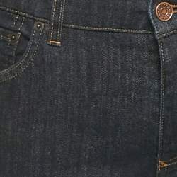 مملوكة مسبقًا بنطلون جينز دولتشي أند غابانا دينم أزرق ضيق مقاس وسط 32 بوصة