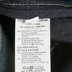 مملوكة مسبقًا Dolce & Gabbana Blue Denim Skinny Fit Jeans S/Waist 30"