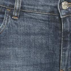 مملوكة مسبقًا Dolce & Gabbana Blue Washed Denim Skinny  Jeans M/Waist 32"