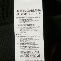 مملوكة مسبقًا بدلة رياضية قطنية بطبعة تنقيط سوداء دولتشي أند غابانا مقاس وسط (ميديم)